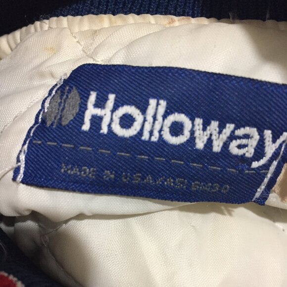 VINTAGE HOLLOWAY BOMBER VARSITY JACKETS SIZE L - Picture 8 of 10